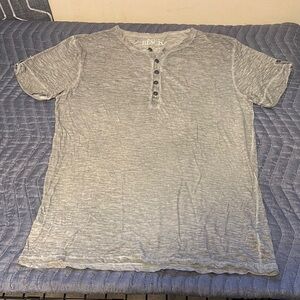 Men's Buckle Black Henley Shirt